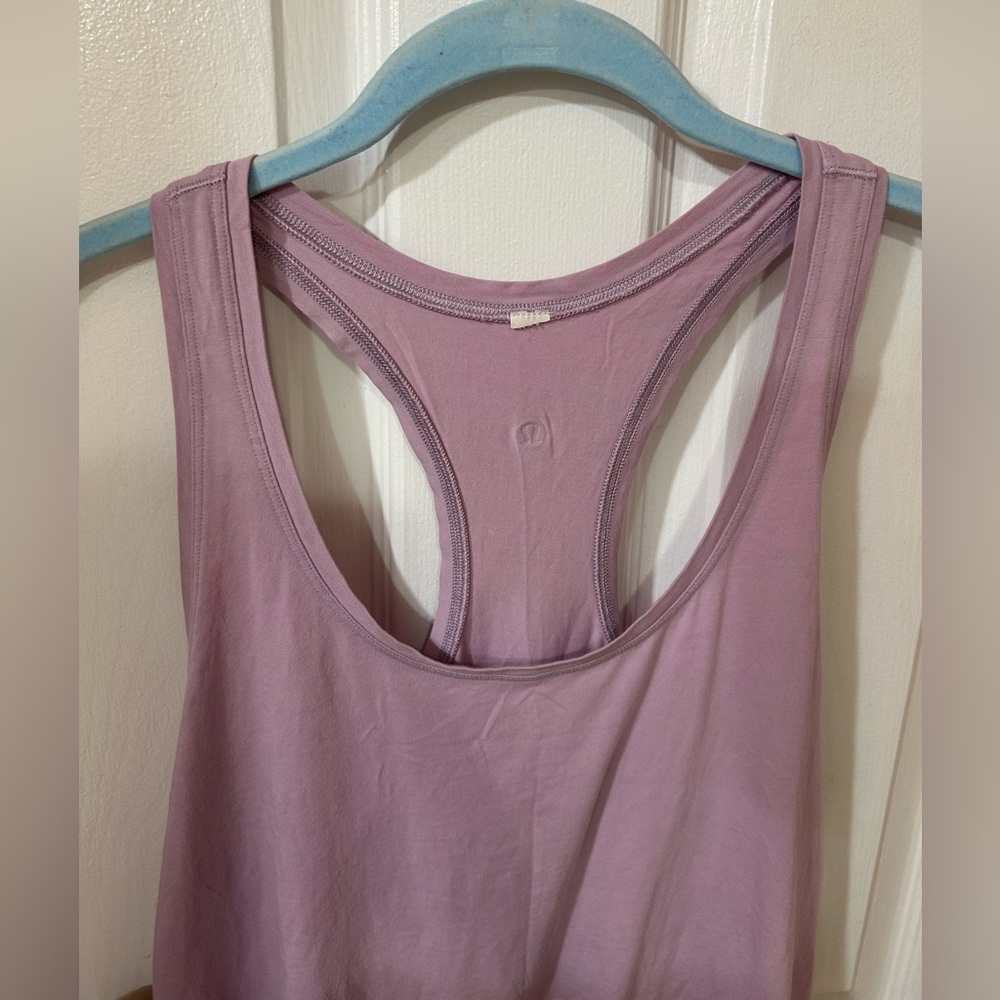 Lululemon Love Tank Pima Cotton Pink Peony - Picture 2 of 4